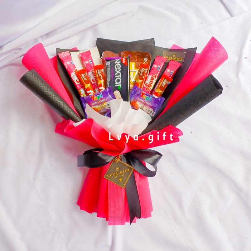 (SNACK 0011) Buket snack pink | Buket snack rainbow | Buket snack unicorn | Buket snack blackpink | Buket snack cewe | Buket snack nextar