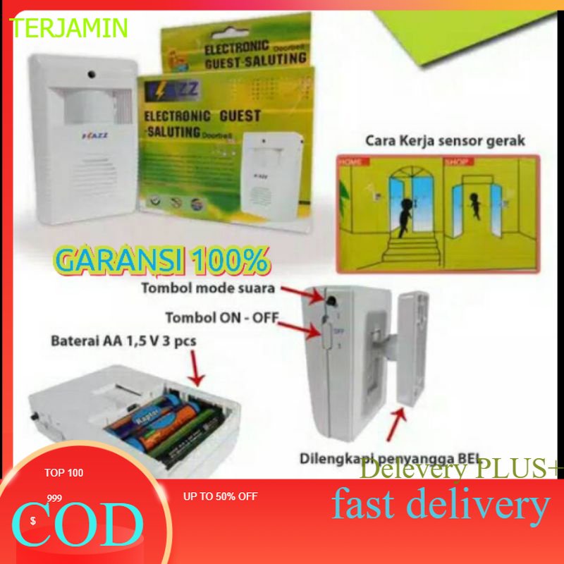 Alarm Pintu Bell Pintu Flazz Garansi