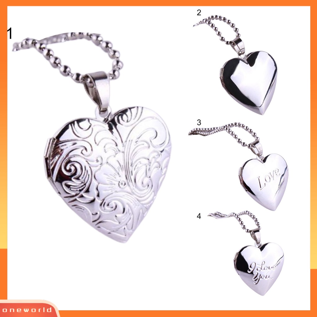 {oneworld} Kalung Foto Kalung Liontin Memorial Cinta Romantis Halus Untuk Anniversary