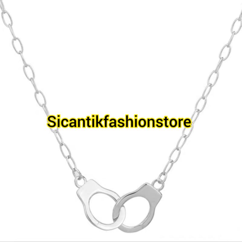 Kalung Titanium Fashion Wanita Liontin Borgol Terbaru Asli Titanium Anti Karat Selamanya Trending Kalung Titanium Wanita Korea Kekinian Perhiasan Korea Kalung Rantai Titanium Liontin Borgol