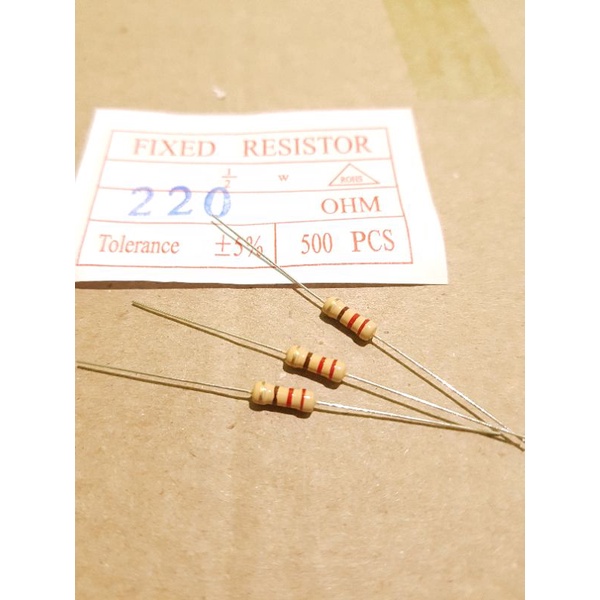 RESISTOR 220 OHM 1/2 WATT 50PCS