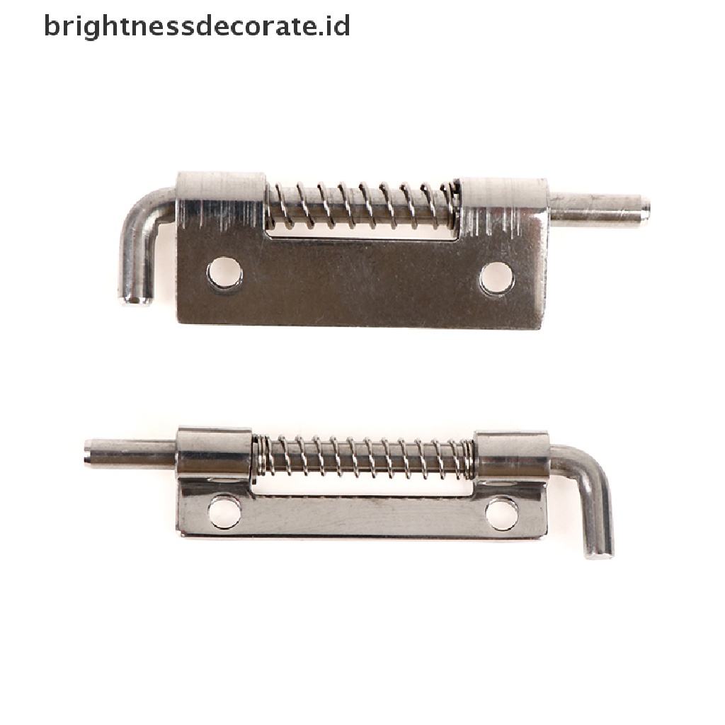 [Birth] 1pc 304stainless Steel Loaded Hinge Security Spring Bolt Barrel Latch Hardware [ID]