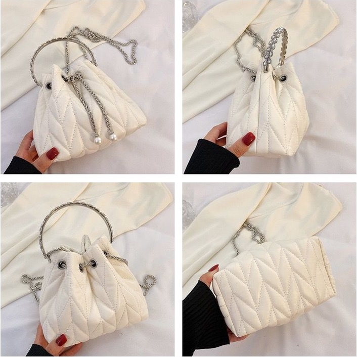 JK 3018 1KG MUAT 2PCS TAS SELEMPANG SERUT GAGANG WANITA FASHION IMPORT KOREA BLINK BLINK U4574 C8879 T3143 E5556