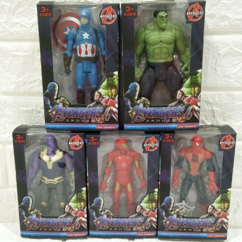 MINIATUR AVENGERS 4 AGE OF ULTRON FIGURE SUPER HERO FIGURE MAINAN PAJANGAN SUPERHERO ANAK-ANAK MURAH