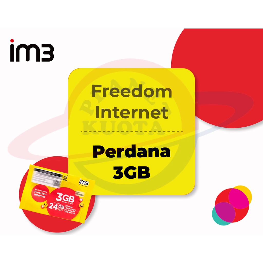 Jual Kartu Perdana Data Indosat Freedom Internet 3GB | Shopee Indonesia