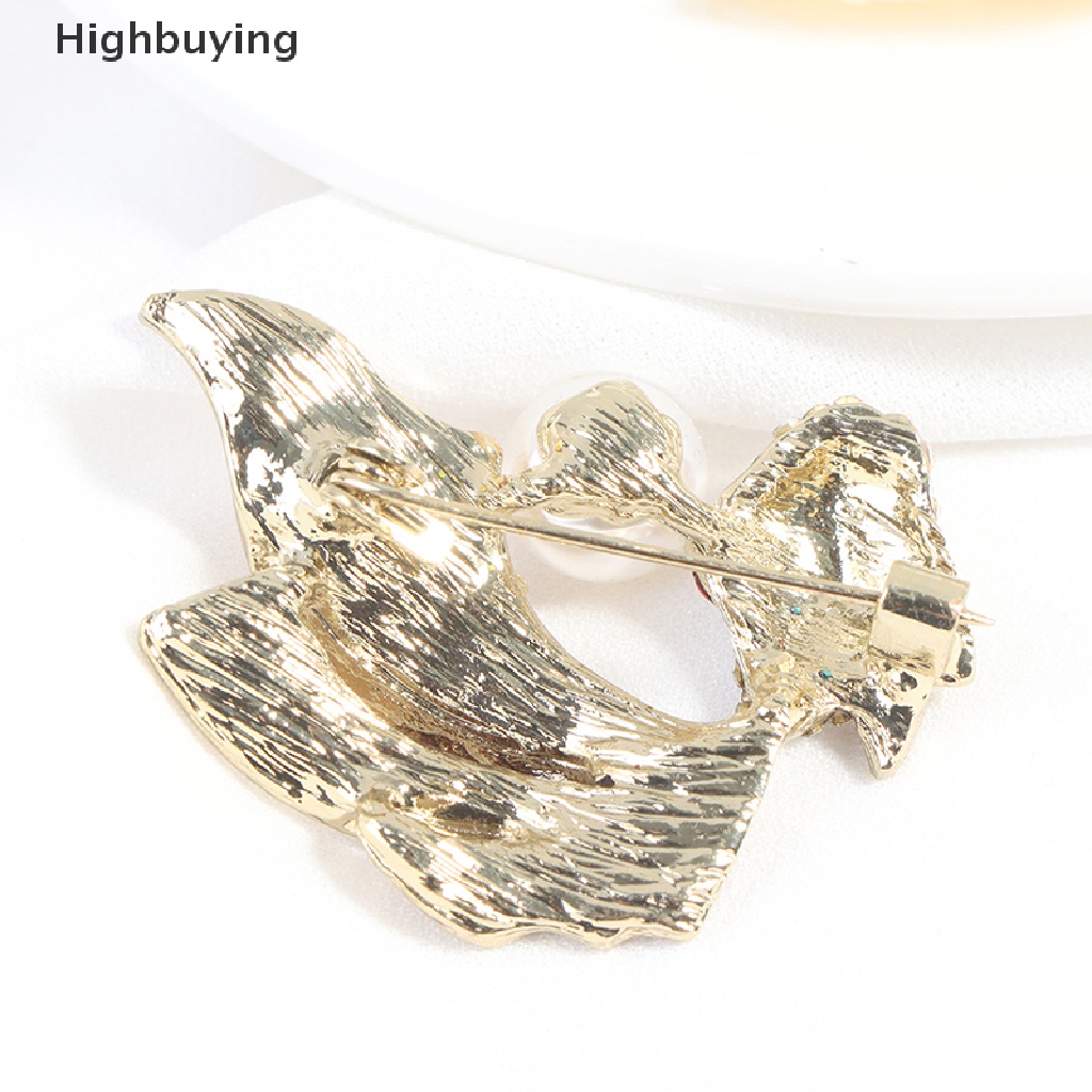 Hbid 1Pc Kristal Berlian Imitasi Ikan Mas Bros Wanita Brooch Pin Aksesoris Pakaian Glory