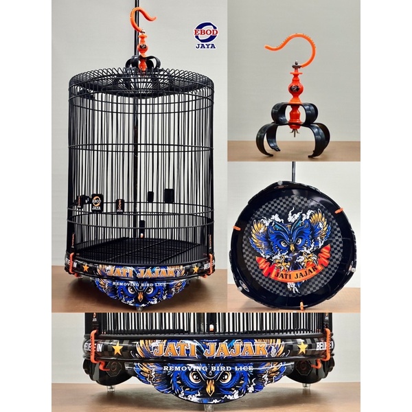 SANGKAR KANDANG MURAI EBOD DECAL PVC JATI JAJAR