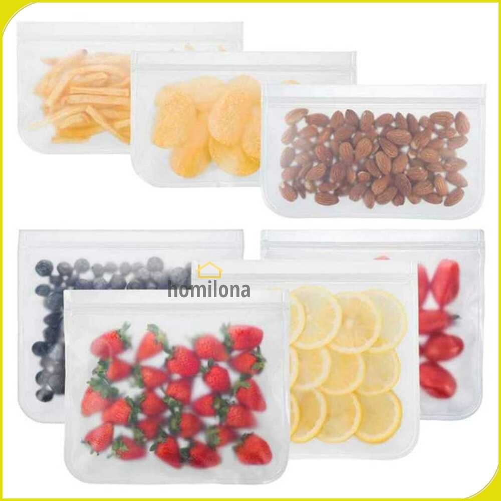 Amil Kantong Plastik Organizer Makanan Silicone Food Bag Ziplock - B0271