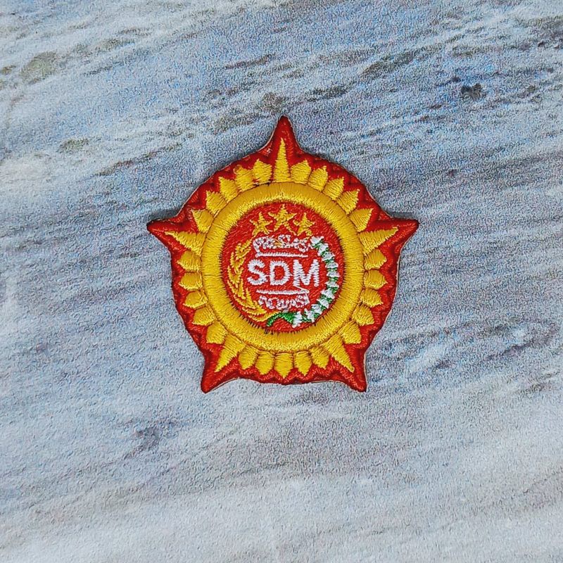 Atribut pdl polri / pdl pin sdm polri bordir timbul