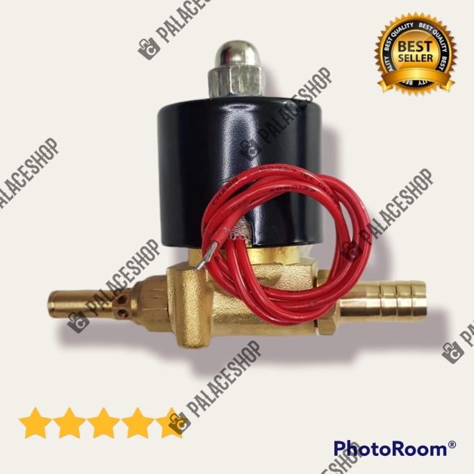 Selenoid Valve 1/4 Konversi Gas Dryer Laundry Komplit Nepel + Spuyer