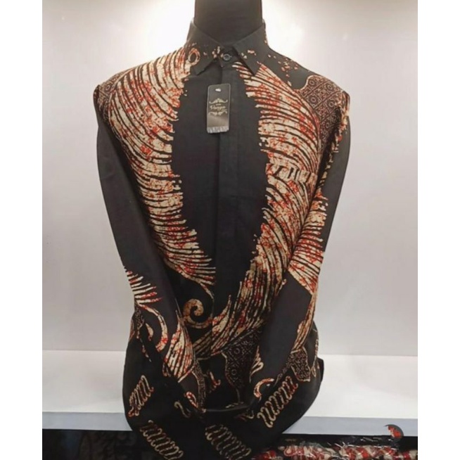 Batik Katun Solo kemeja batik pria full furing trikot