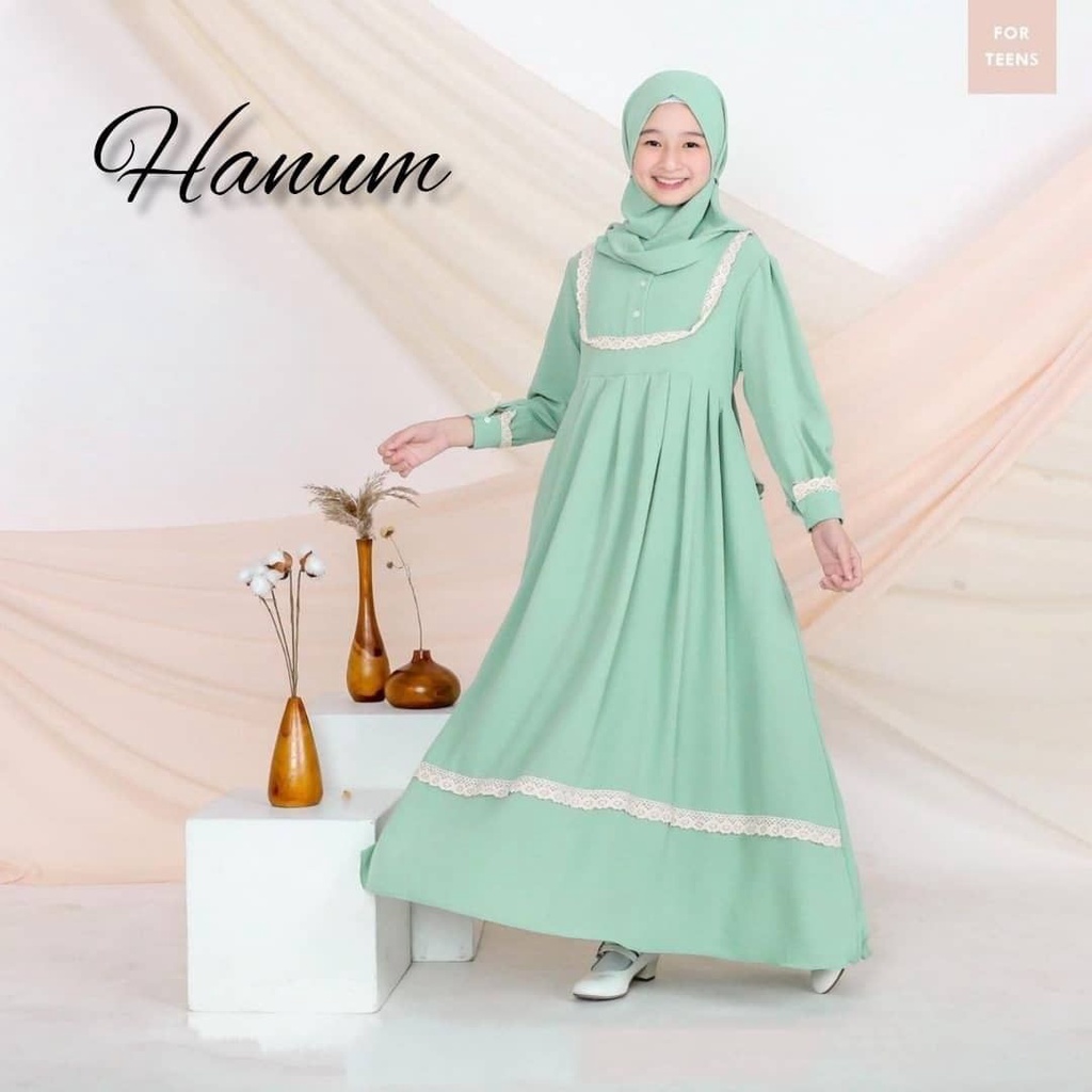 Terlaris gamis PEREMPUAN anak TANGGUNG USIA 7-12 TAHUN YUMNA KIDS Keren