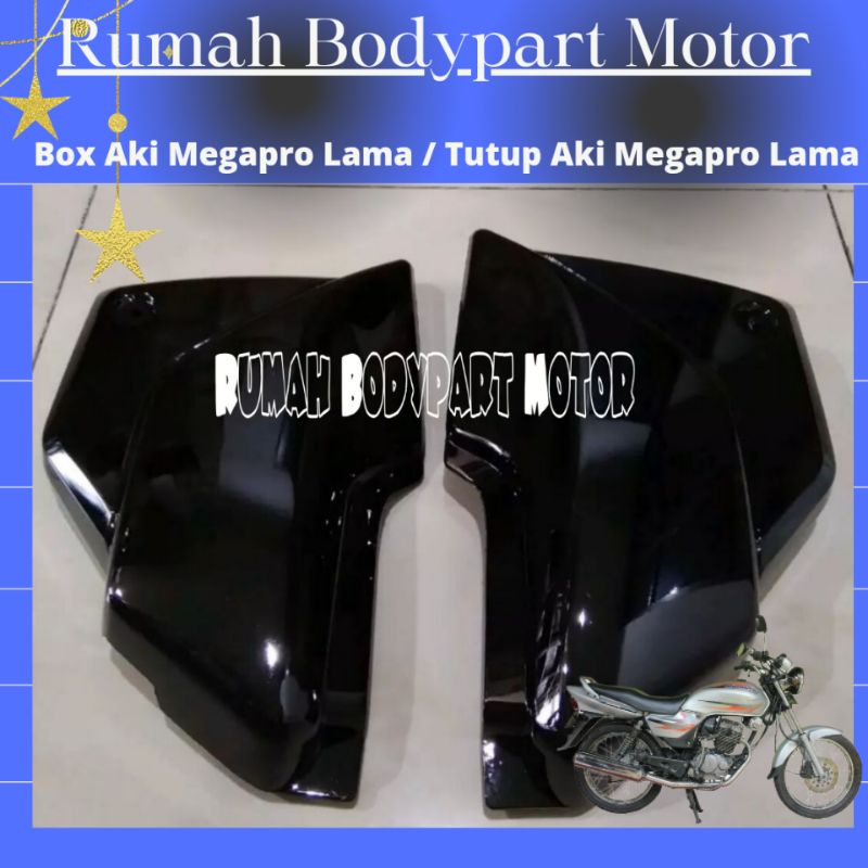 Box Samping Aki Megapro Lama Hiu / Tutup Aki Megapro Hiu Lama / Box Aki Megapro Lama / Cover Accu Me
