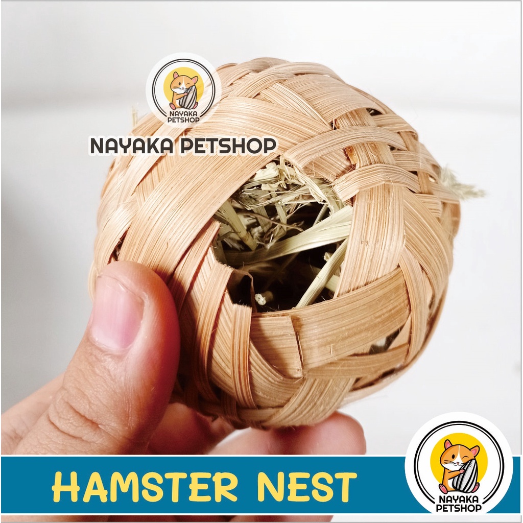 Hamster Nest Sarang Hamster Bola Hideout Hide out Mainan Tempat Tidur Hewan