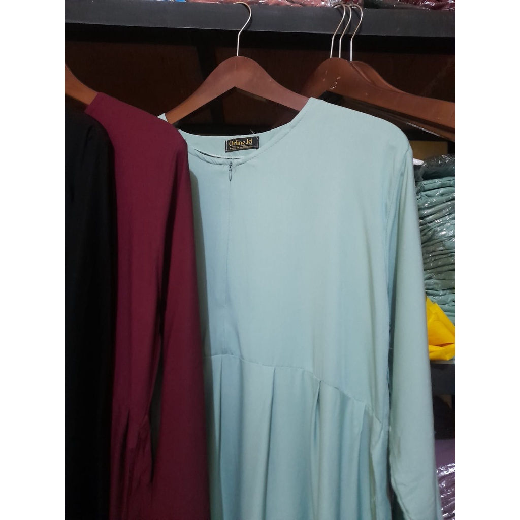 Midi Dress Polos Rayon Twill