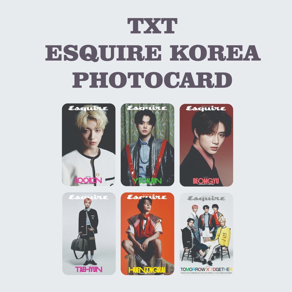 PHOTOCARD TXT ESQUIRE KOREA