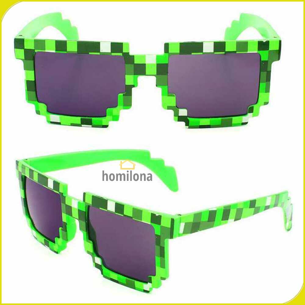 Long Keeper Kacamata Model Pixel Minecraft Mosaics UV400 for Kids - 088