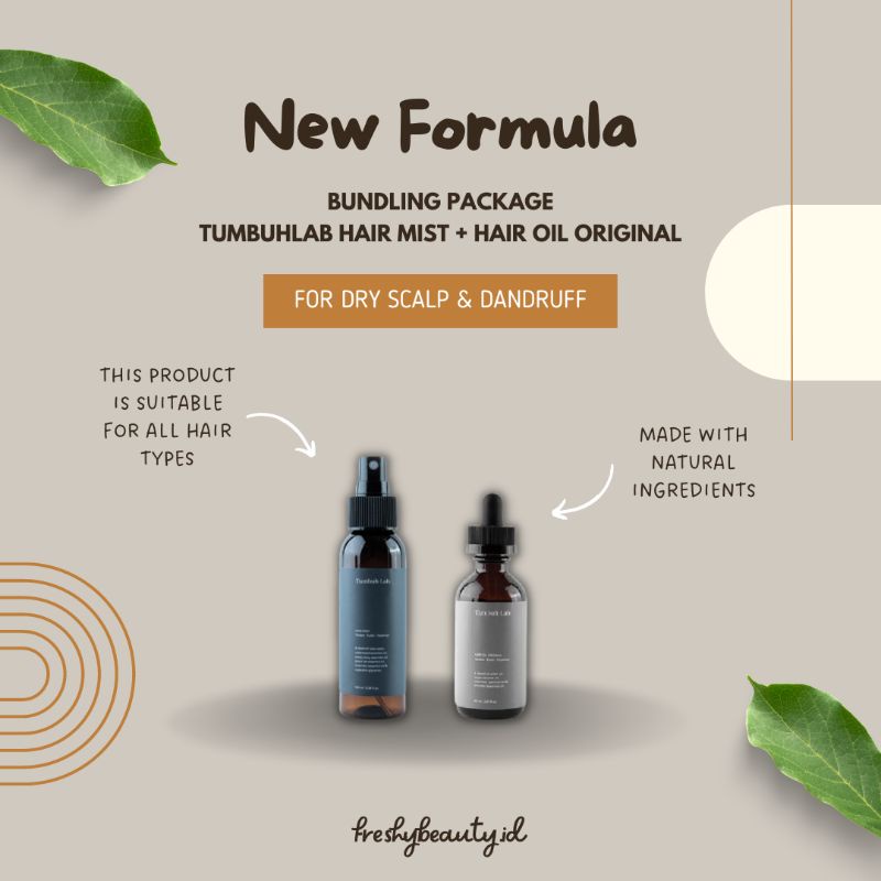 [NEW] Tumbuh Lab Hair Mist + Hair Oil Original