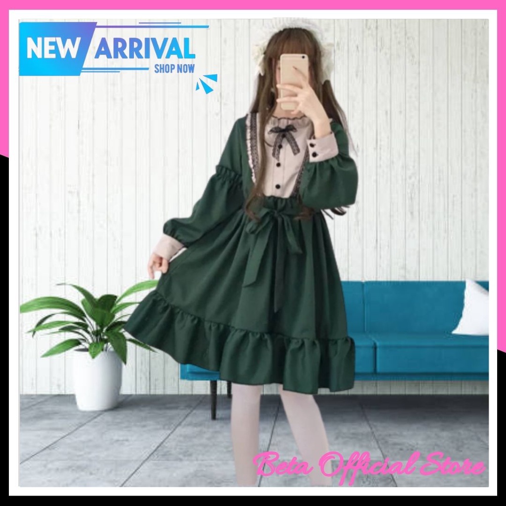 Baju Dress Pesta Natal Imlek Anak Princess Perempuan Tanggung Usia 6 7 8 9 10 11 12 Tahun Modern Can