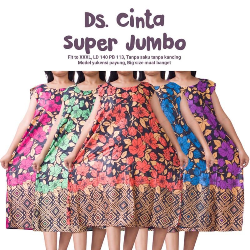 PROMO Daster Payung Yukensi Jumbo LD 140 BISA PILIH MOTIF/ Daster Yukensi Super Jumbo/ Daster