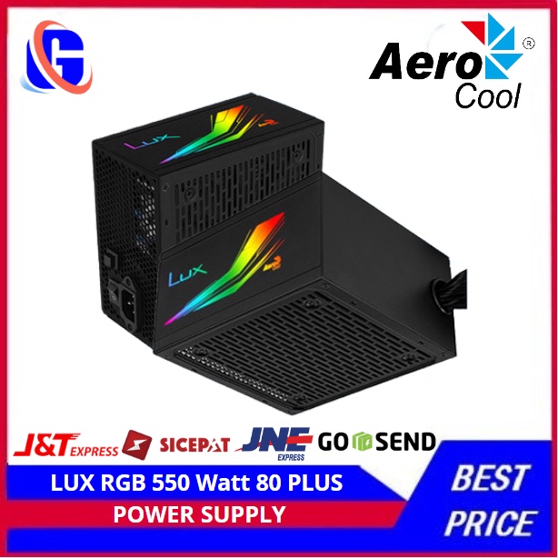 Aerocool LUX RGB 550W - 550 Watt 80 PLUS Bronze Gaming PSU