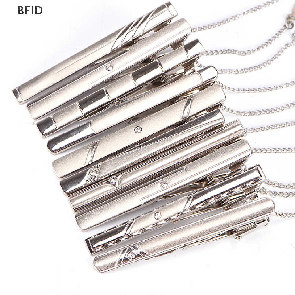 [BFID] Dasi Silver Pria Dasi Klip Stainless Steel Polos Clasp Bars Pin Klip Perhiasan [ID]