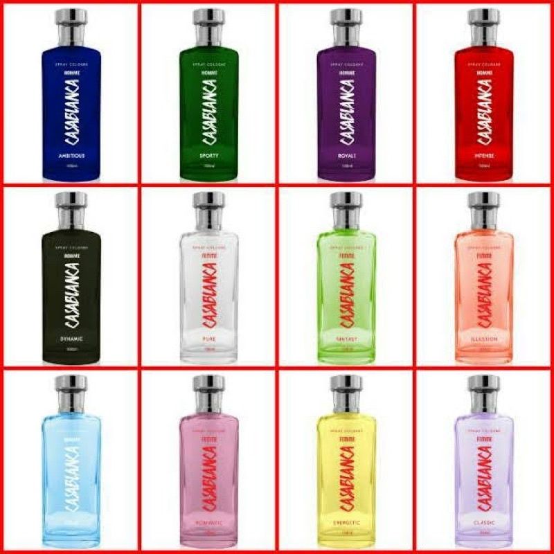 spray cologne femme Casablanca 100 ml all varian - parfum Casablanca glasses - parfum Casablanca bot