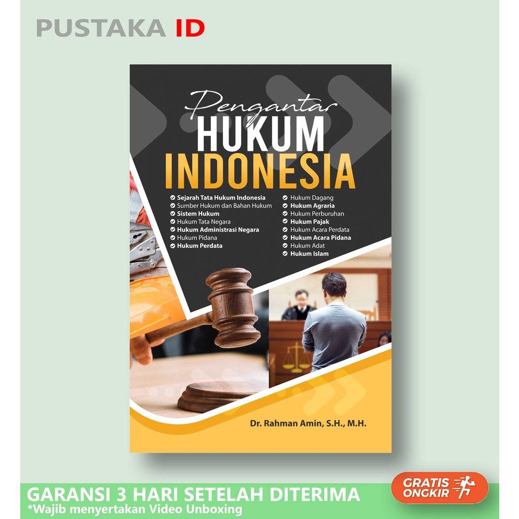 Jual Buku Pengantar Hukum Indonesia - Rahman Amin | Shopee Indonesia