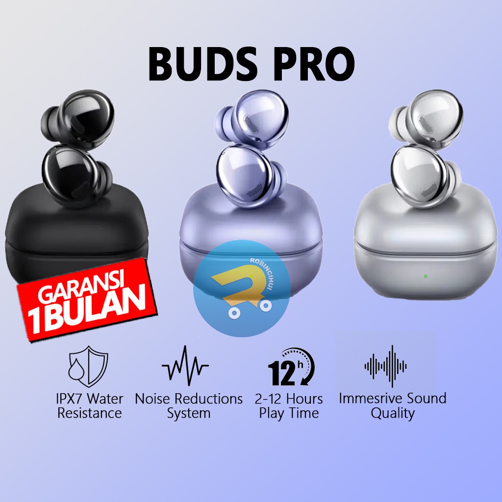 Headset Buds Pro Bass stereo  - Earphone Buds Pro Bluetooth - Handsfree Buds Pro Gaming - hetset buds pro - hedset buds pro