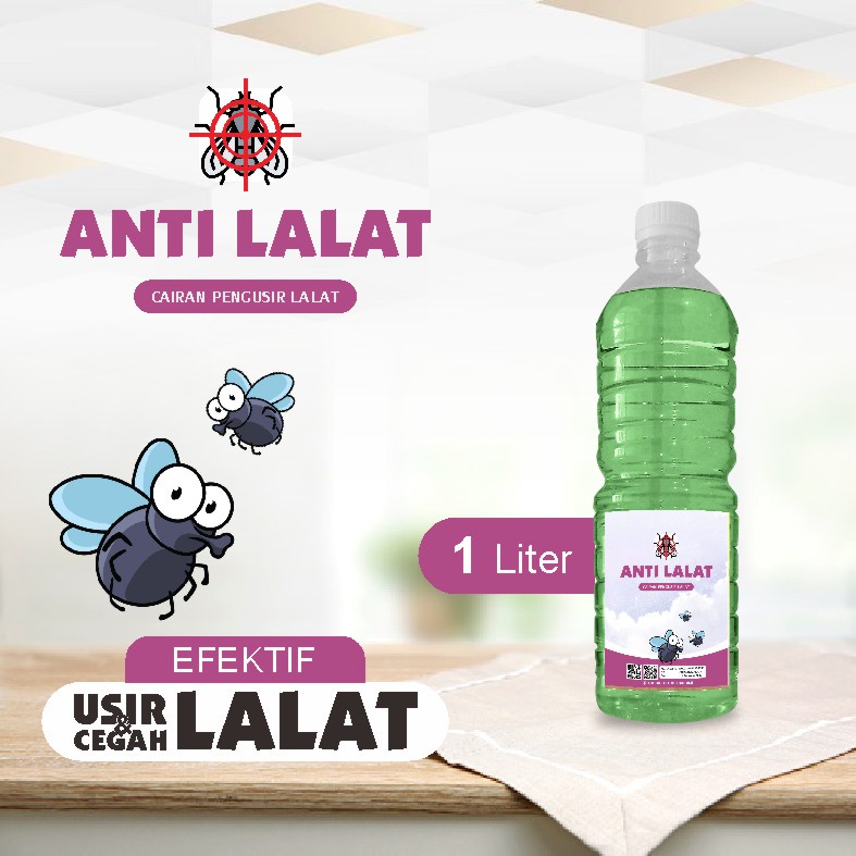 Cairan Pengusir Anti Lalat Super Ampuh Kemasan 1 liter Botol Pet