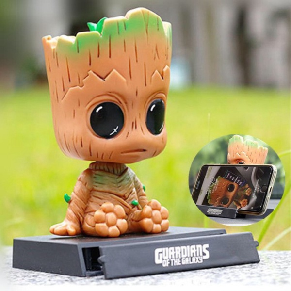 

pajangan guardian mobil Limited groot figure Unik Bobble head groot galaxy