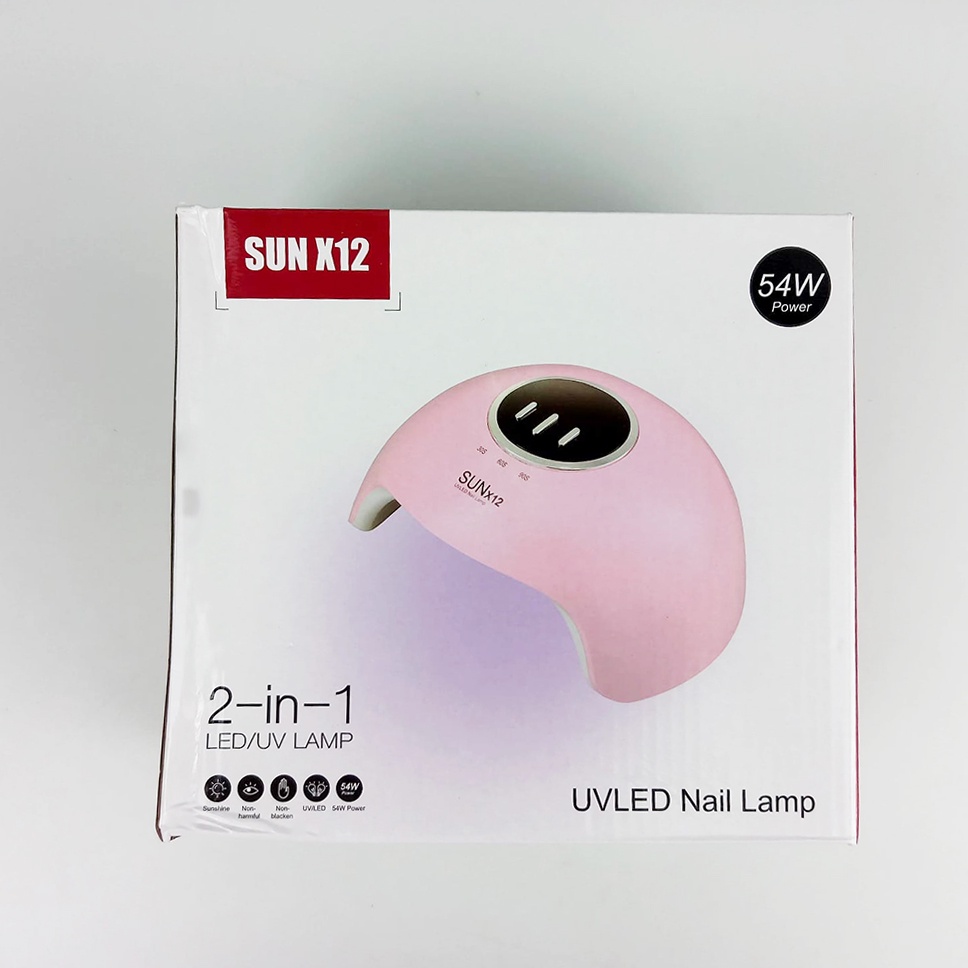 Pengering Kutek Kuku UV LED Nail Dryer 54 W - X12 - 7RHR9OPN Pink