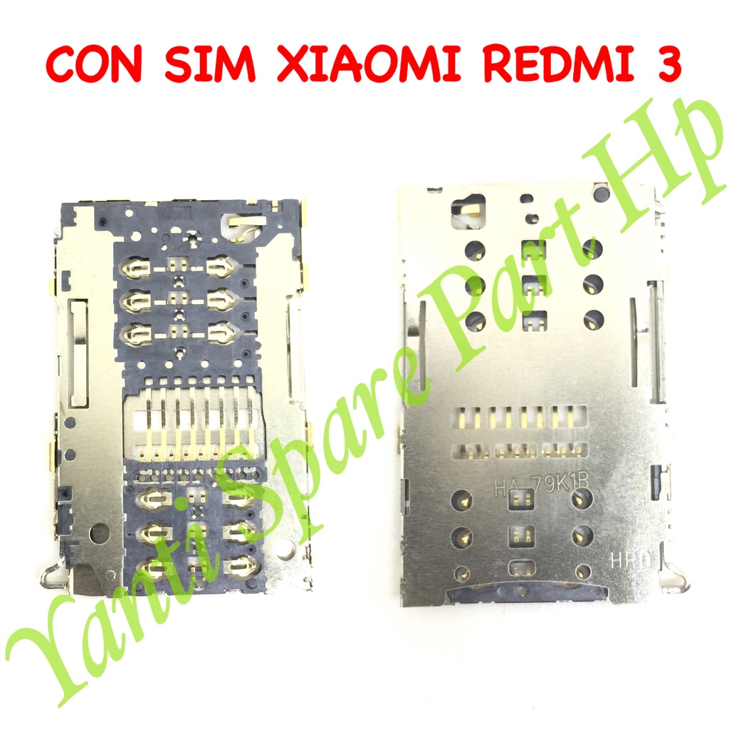 Konektor Sim Xiaomi Redmi 3 Original New