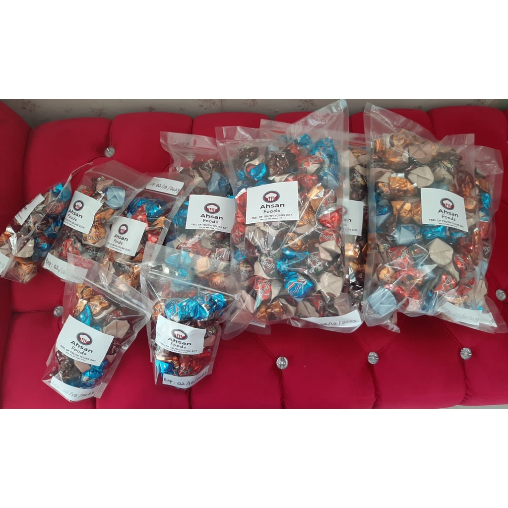 

Choklate Truffle Pact Economis isi 7 bungkus, Choklat Turkey, Truffle Strawbarry, Truffle Coconut, Truffle Hazelnut, Truffle Caramel, Truffle MIX