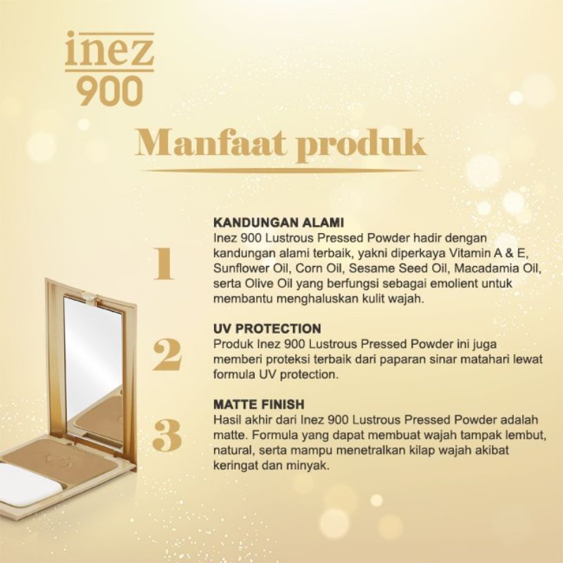 Inez Lustrous Pressed Powder Poudre Pressee Brillante 10GR