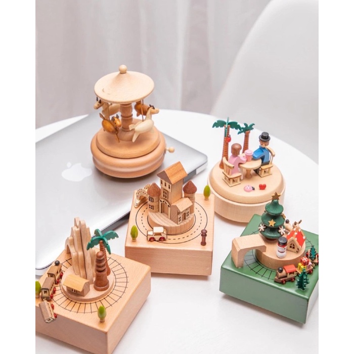 Kotak Musik Premium Wooden Music Box/Kotak Music Kayu Kado