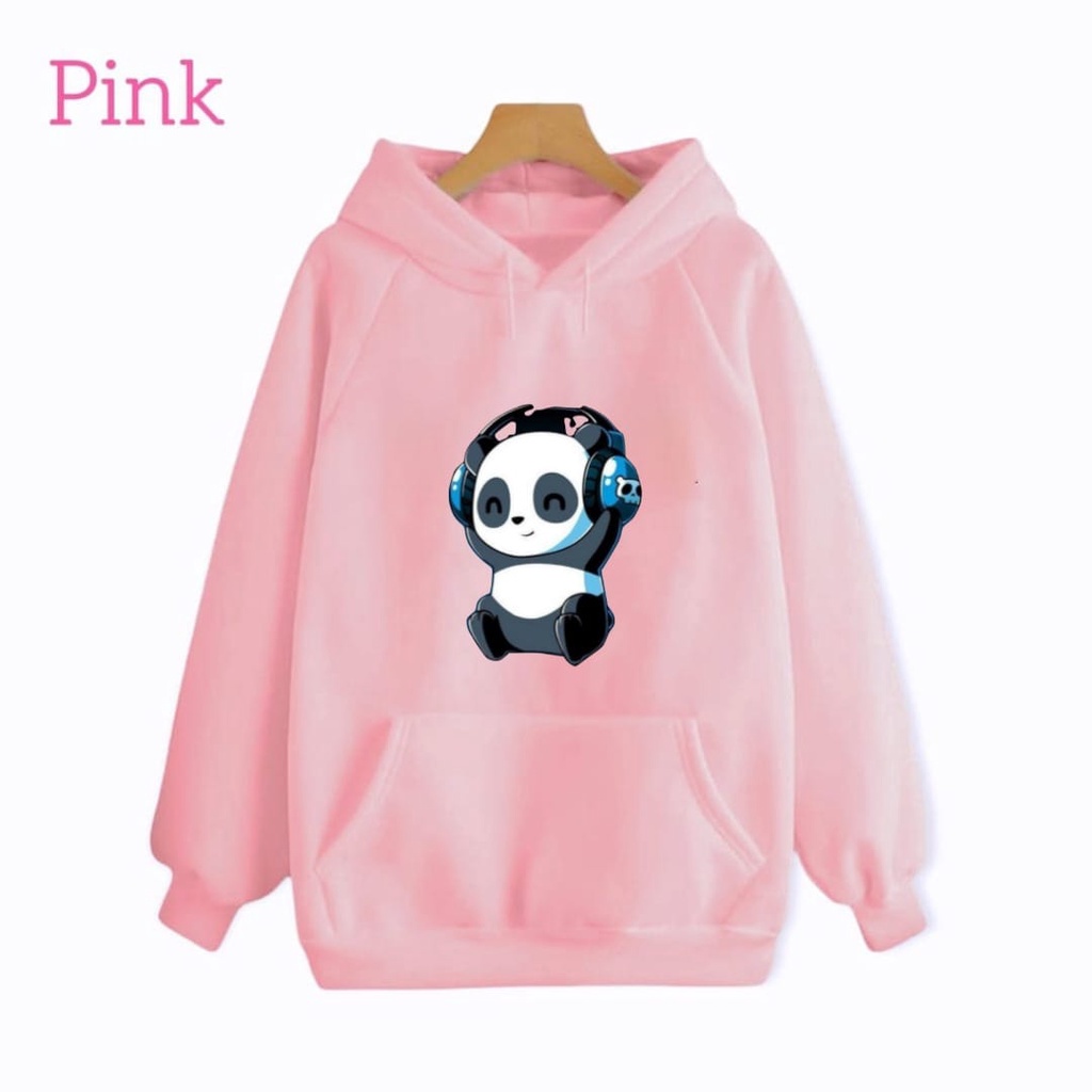 Hzl_outfit Sweater Hoodie Panda 4K Foto Hoodie Sweater Anak Anak