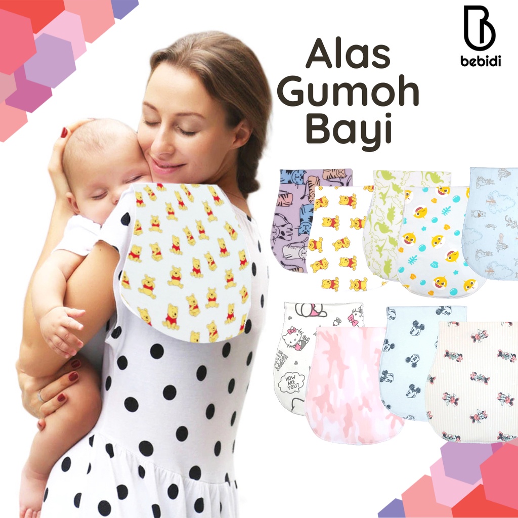 Alas Gumoh Bayi Kaos Lembut bisa dicuci sapu tangan celemek lap bayi