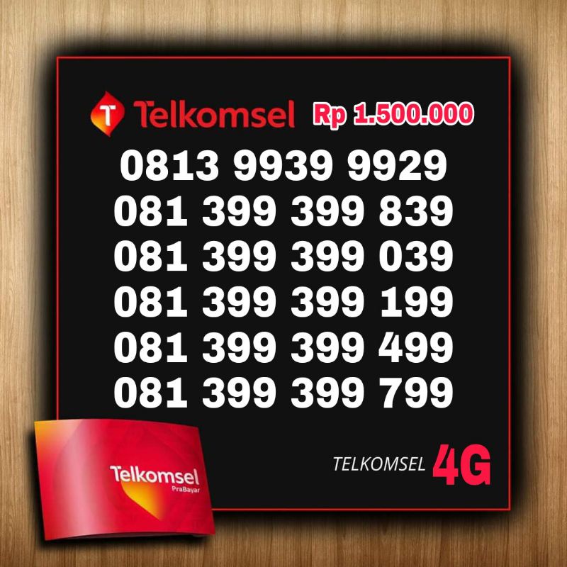 nomor cantik simpati murah Telkomsel 4g