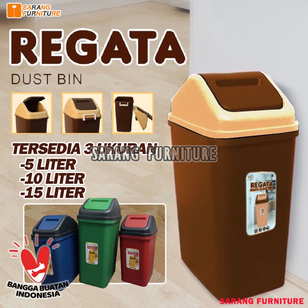 TONG SAMPAH Tempat Sampah Mini Kecil Sunlife TABITHA REGATA Dustbin 5 LITER Dustbin 10 LITER  Dustbin 15 LITER TONG SAMPAH MURAH