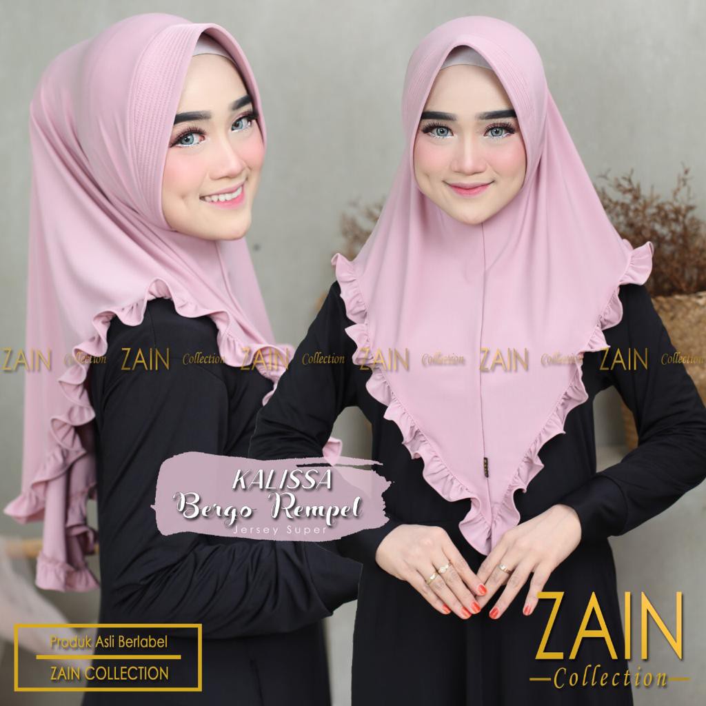 Jilbab Instan Bergo Kalisa Kalissa Rempel Ori Zain Collection