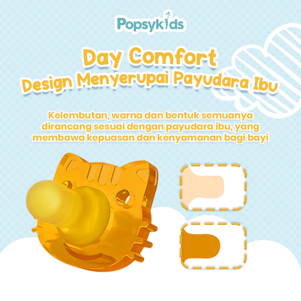 Popsykids Silicone Baby Pacifier / Dot Bayi / Empeng Silikon Bayi BPA Free 100% Food Grade