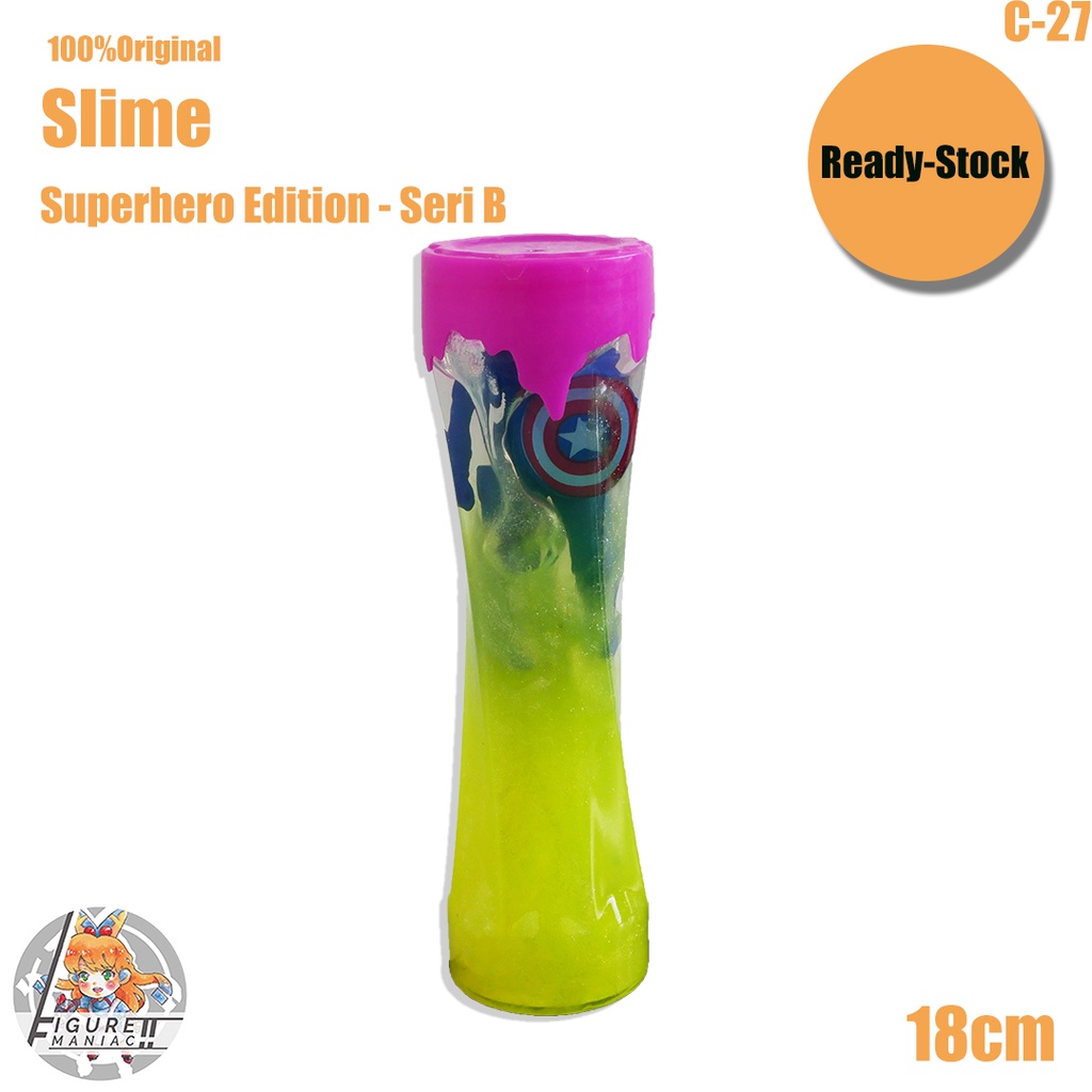 Mainan Anak - Slime Squishy Slime Superhero Edition Import Premium Slime Lucu Cute Slime Aman Crystal Mud Superhero