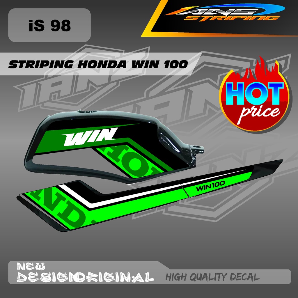 STIKER VARISAI WIN100 / LIST BODY WIN100 / STIKER DECAL WIN BAHAN HOLOGRAM / NON HOLOGRAM IS98