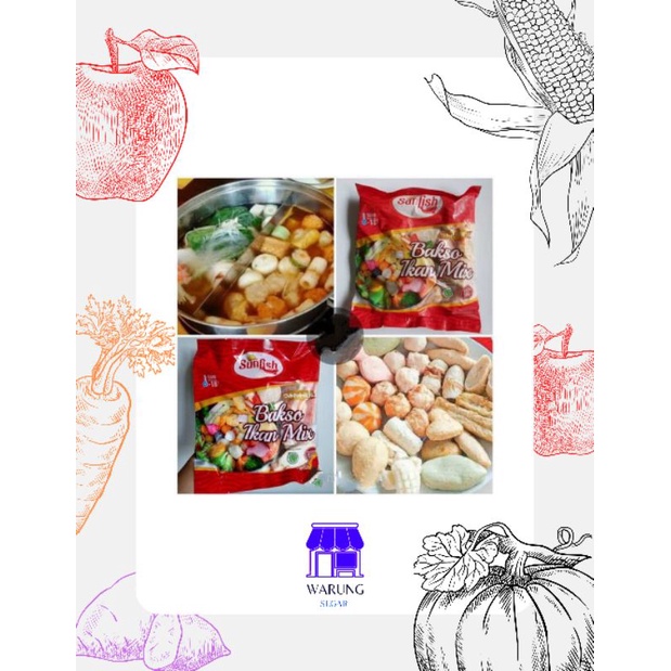 

SUNFISH BAKSO IKAN MIX 500G