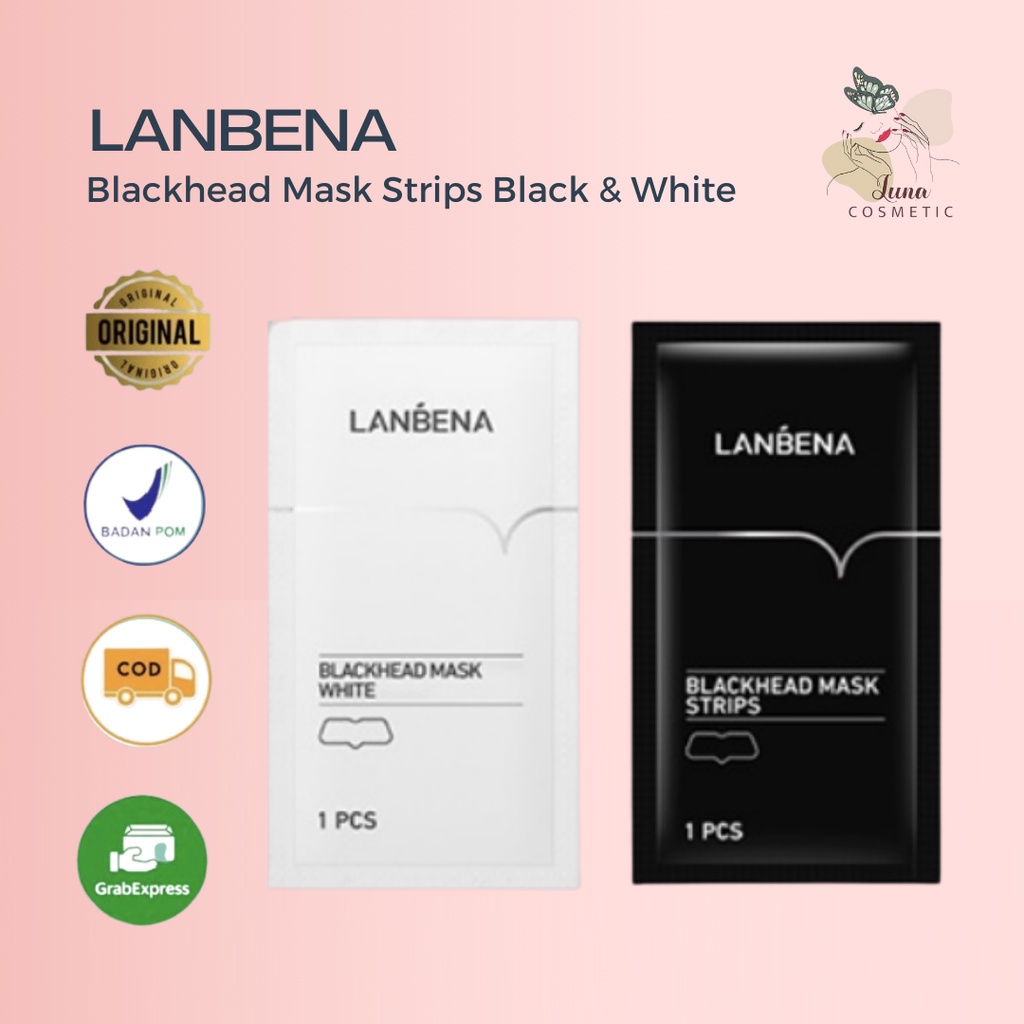 [BPOM] LANBENA Strip Pembersih Komedo Blackhead Mask STRIPS Masker Hidung Pengangkat Komedo Mengecilkan Pori-Pori（1pc）