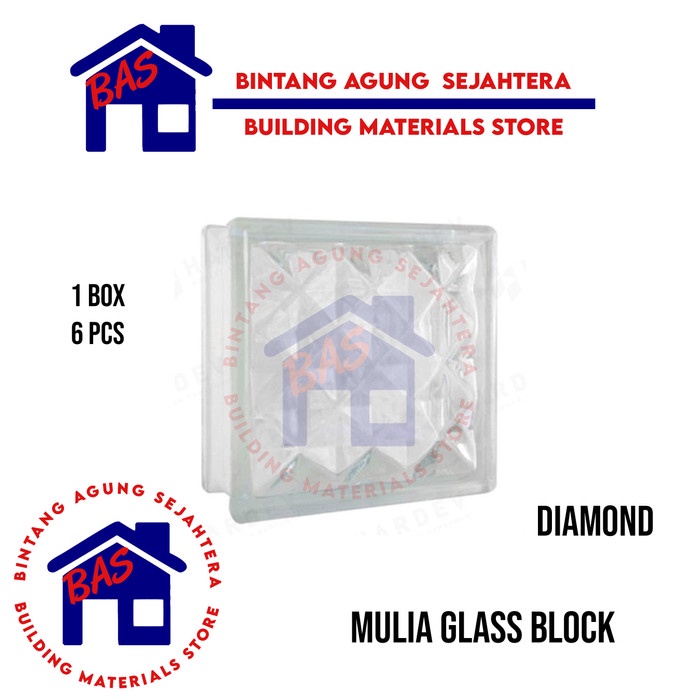 Jual Glass Block Glassblok Glassblock Mulia Diamond Shopee Indonesia 8806