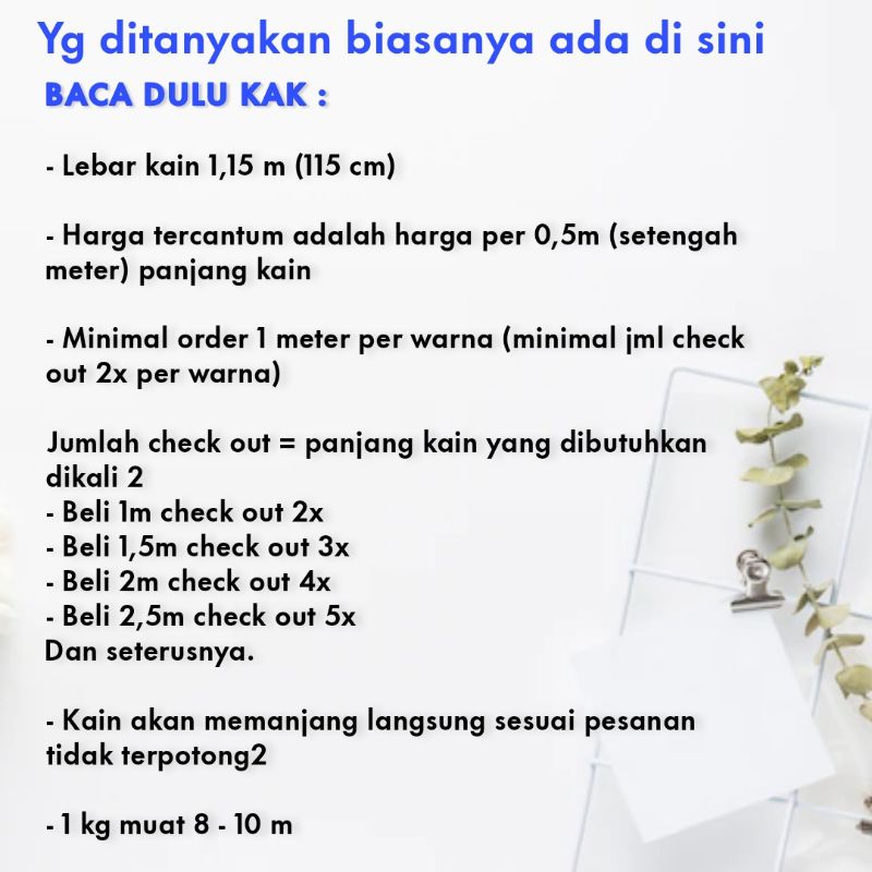 Kain Furing Asahi Eceran Per 0.5m