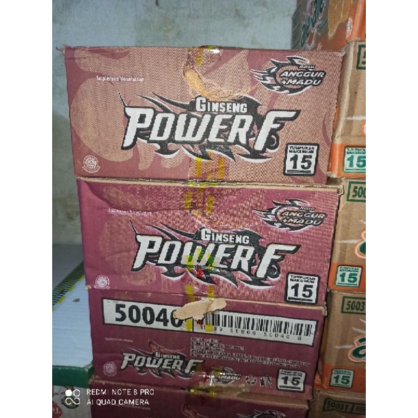 

(GOSEND / GRAB EXPRESS ONLY) POWER F GINSENG 1 KARTON