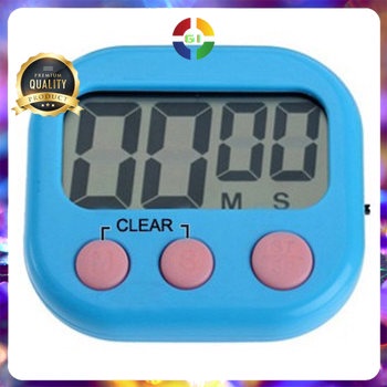 Timer Masak Dapur LCD Kitchen Countdown Clock Blue